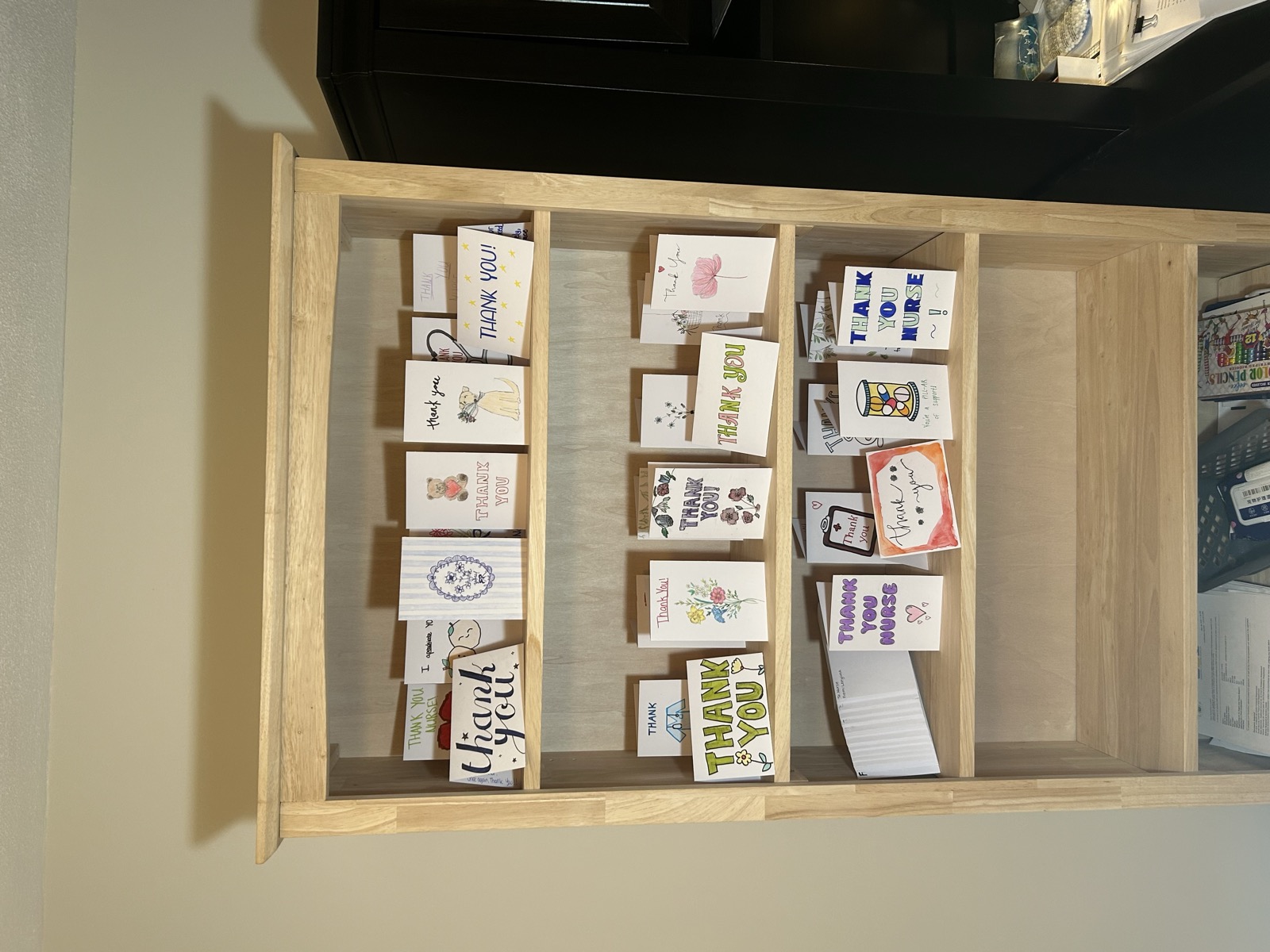 Delivering care items to a local hospital